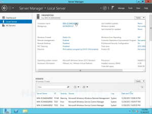 Windows Server 2012 Initial Configuration