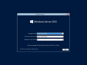 Windows Server 2012 Setup Program